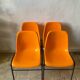 Chaises vintage orange