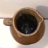 Impressive terracotta pitcher from the 19th century, entirely handmade.