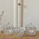 Set of 3 vintage glass candy jars
