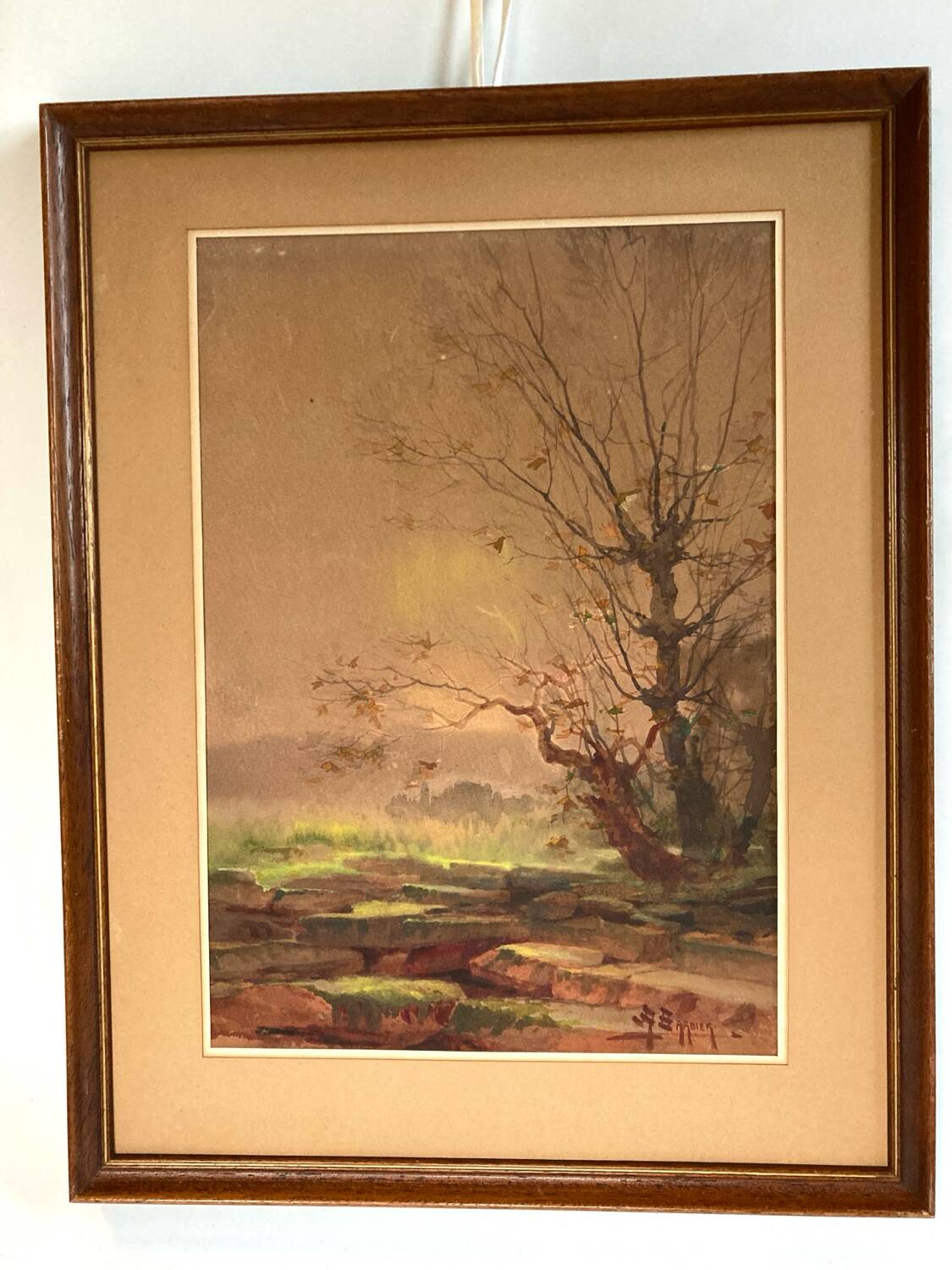 Watercolour Landscape by Antoine Barbier