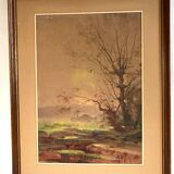 Watercolour Landscape by Antoine Barbier