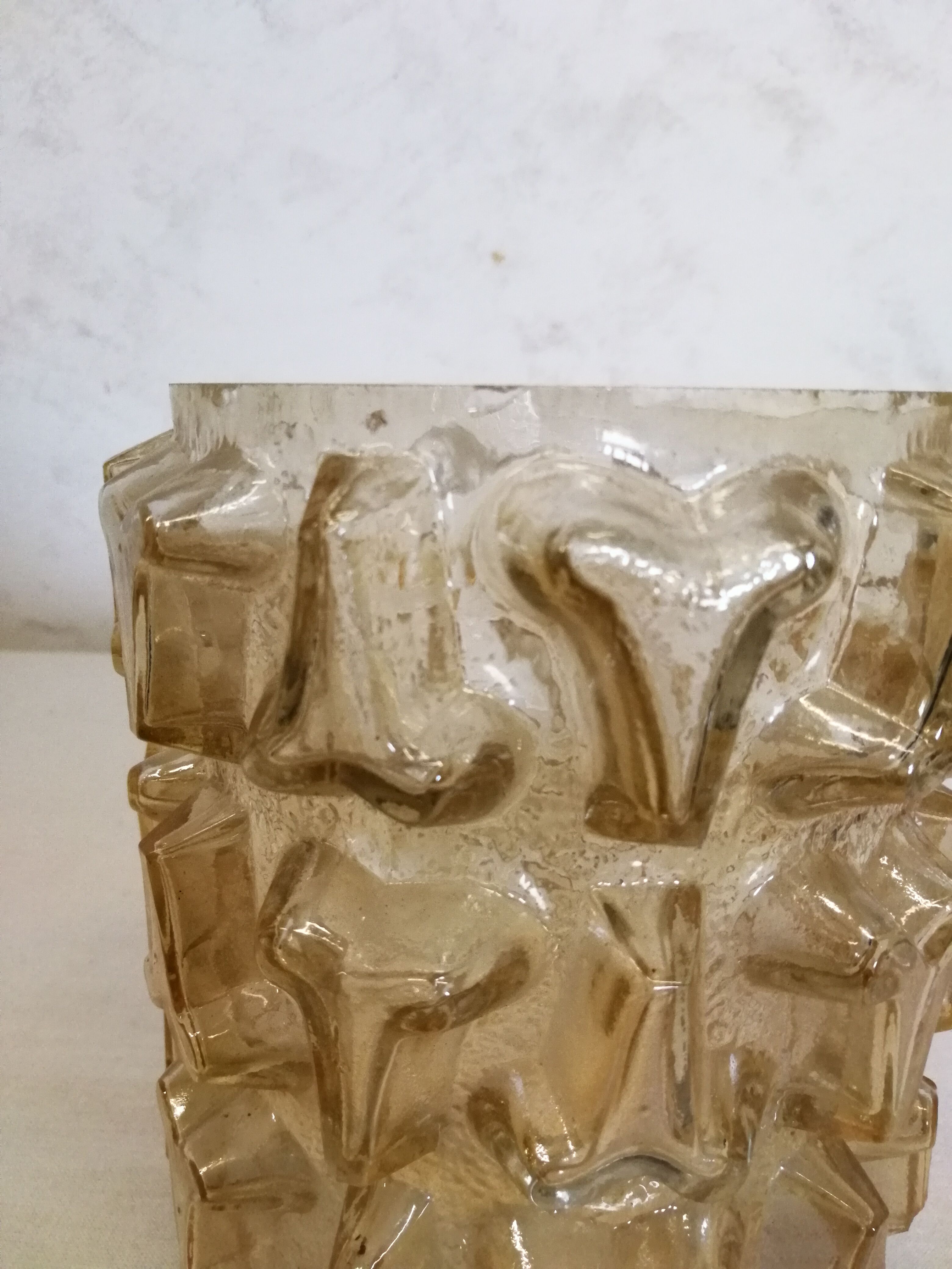 Smoked glass globe for wall lamps or suspension