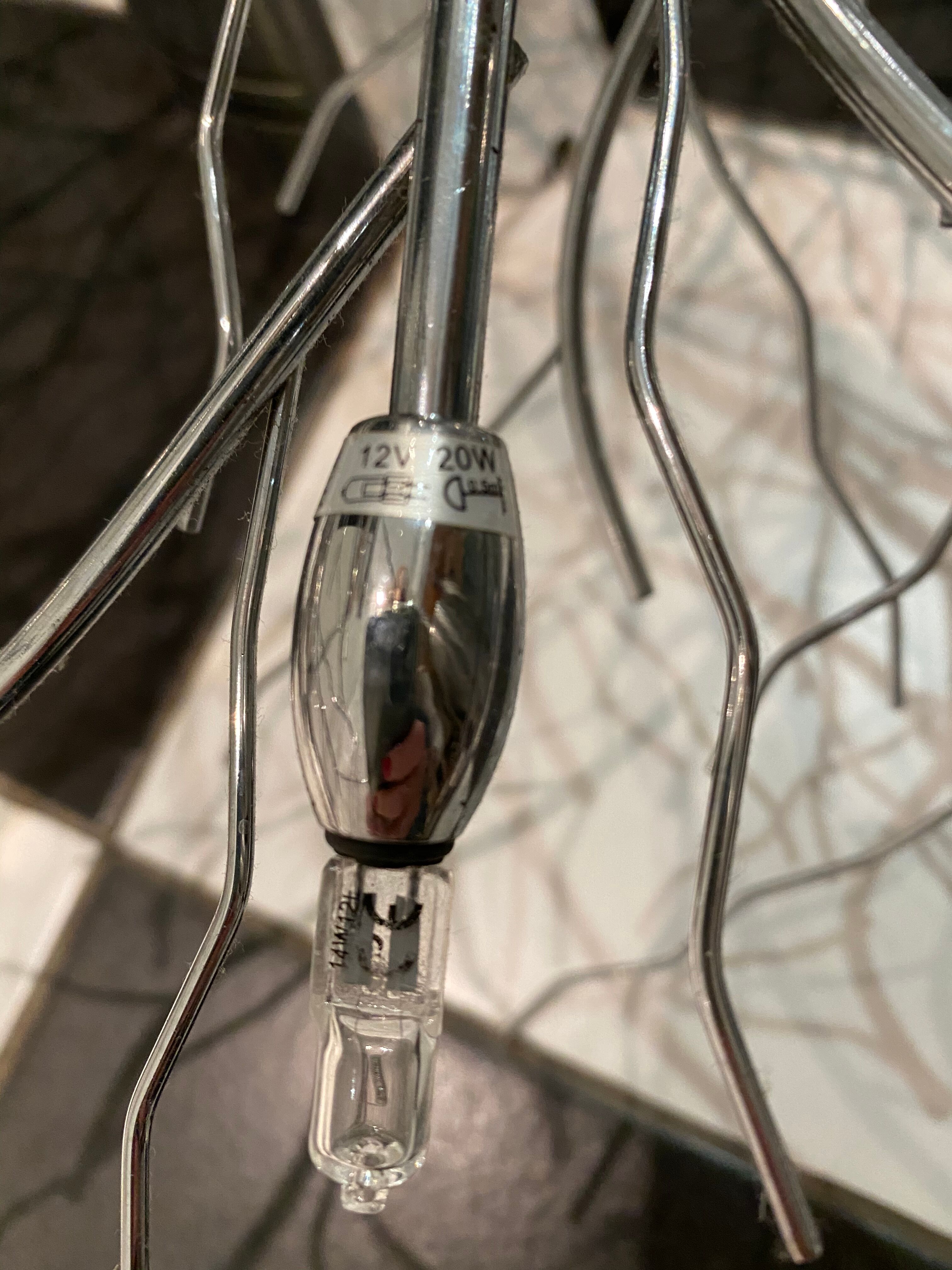 Plafonnier acier chrome 10 branches Iberlamp