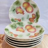 6 hollow plates saline slurries baths fruit-vintage-kitchen patterns