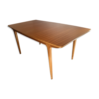 Scandinavian Danish dining table in teak from the 60s