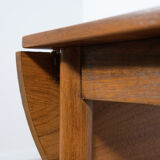 Table à manger extensible en teck danois, années 1960