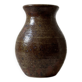 Vase d'atelier francais en gres pyrité vers 1950