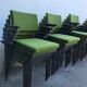 27 armchairs - modern - vintage - metal feet - 1960