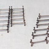 17 Christofle silver-plated knife rests in the Atonium model.