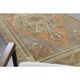 Vintage Turkish Oushak Handmade Wool Cotton Orange Runner Rug 129x290