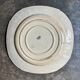 Round plate from Gien in blue ironstone, "Blue Ibis" service.