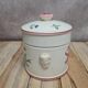 Small covered pot Sarreguemines with an old floral design – vintage charm