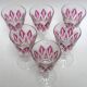 6 red wine glasses VMC Reims Harlequin