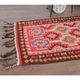1970s Vintage Turkish Hand-Knotted Wool Cotton Red Runner Rug 94x347