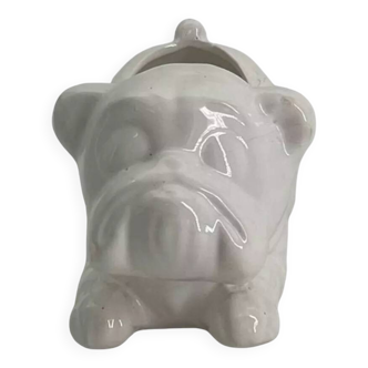 Cache pot en céramique en forme de chien