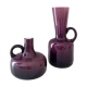 Friedrich Glass Vases, Pop Art Glass Vase, purple, Midmodern 60s, Home Decor