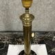 Lamp foot in gilded brass and black marble Louis XVI era around 1900