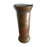 Vijfkan antique copper and brass coal bucket