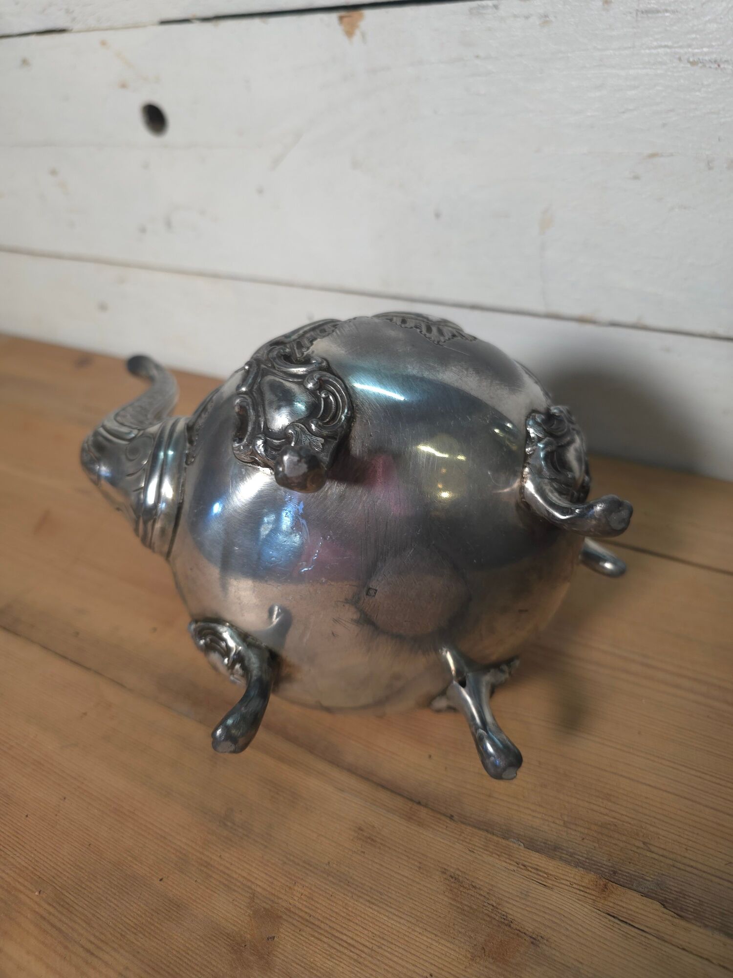 Silver-plated coffee pot