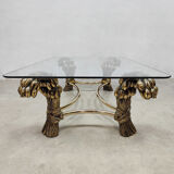 Table basse vintage 'Hollywood Regency' Willy Daro