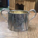 Silver-plated sugar bowl