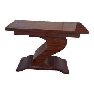 Art Deco console, "S" shaped foot