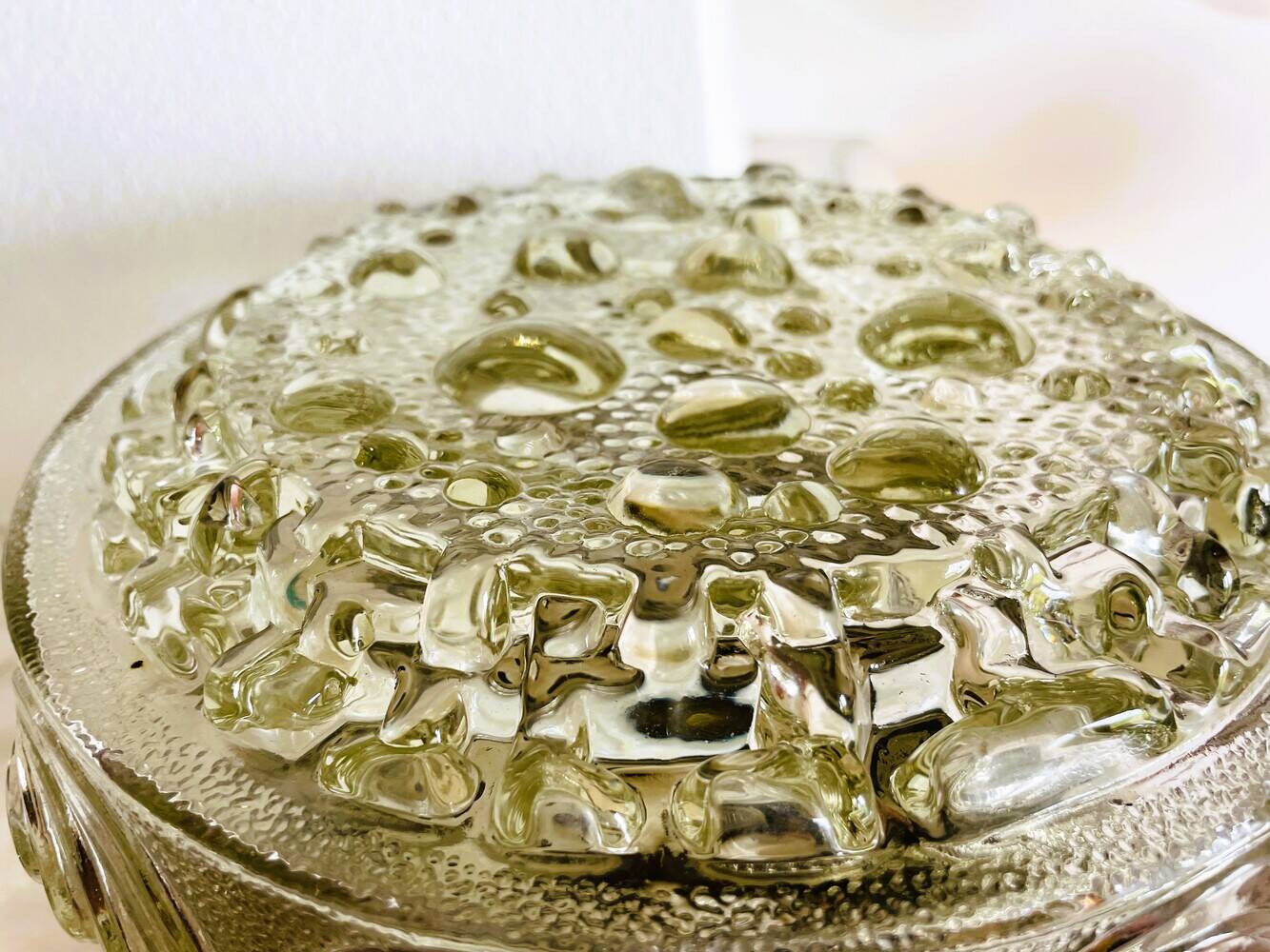 Decorative flush mount wall or ceiling lamp