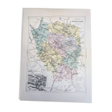Map of Seine and Oise, printed in 1883.