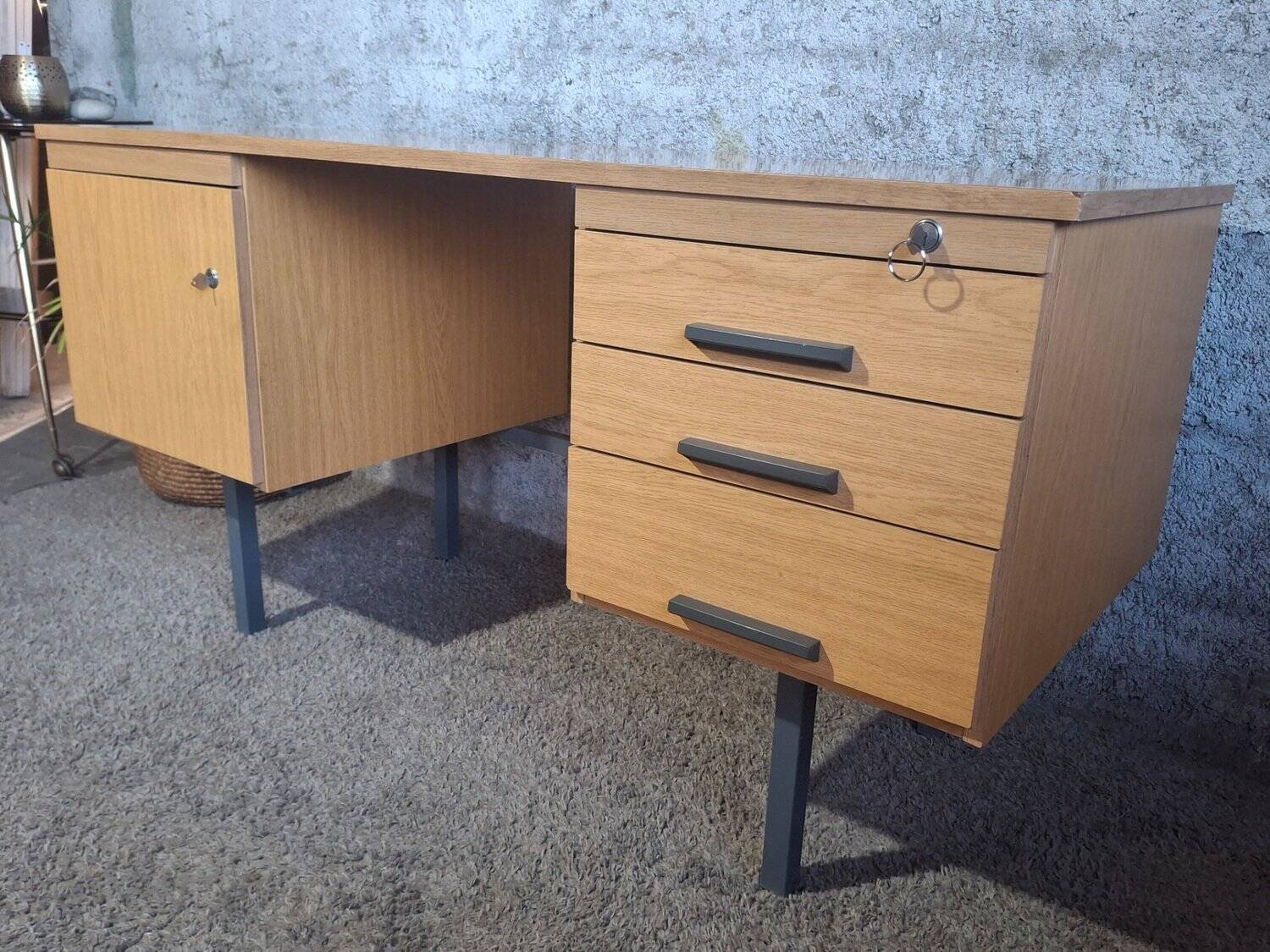 Minister's desk double box Design 1960s – GDR Modernist