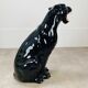 Black panther in ceramic floor 76 cm