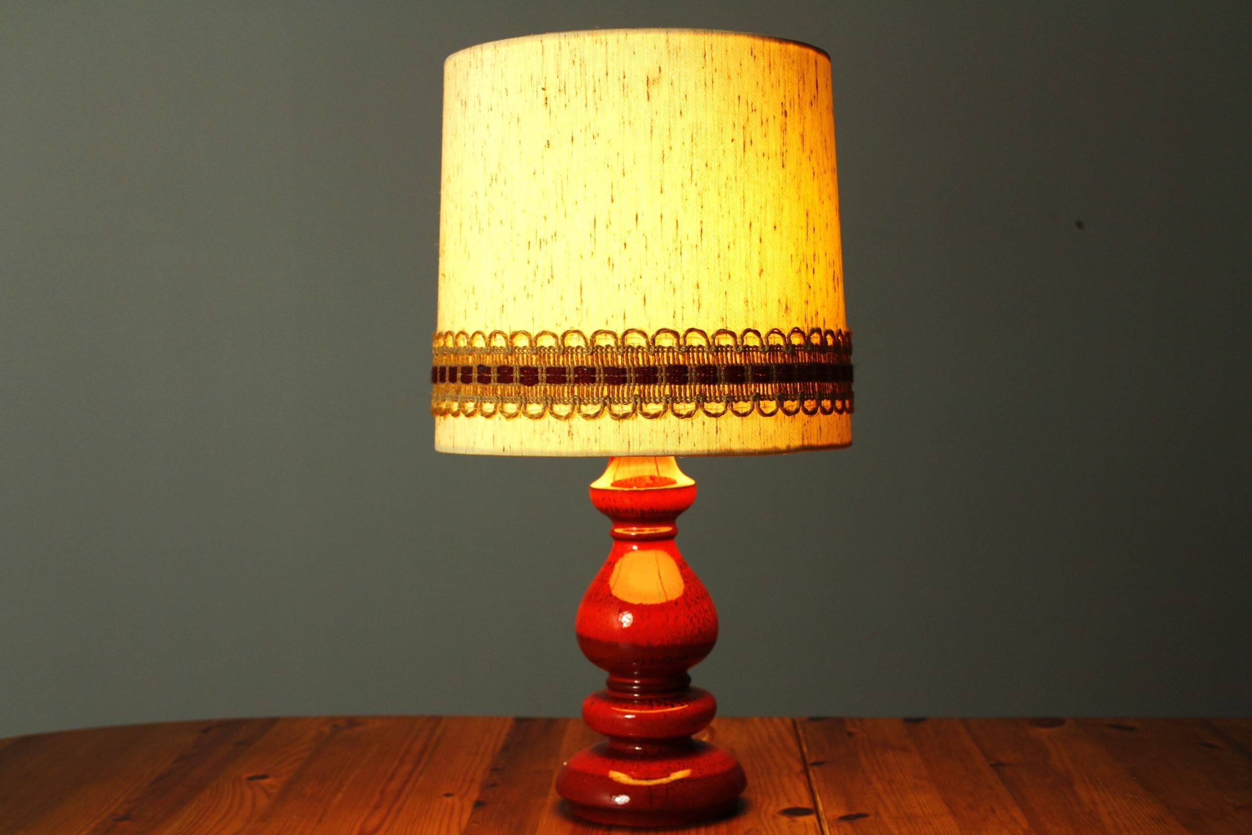 Hustadt Leuchten, Ceramic Table Lamp, 1970s