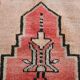 Tapis vintage antique rouge et crème 5x9 142x267 cm SK 19962