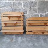 Pine wall shelves