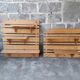 Pine wall shelves