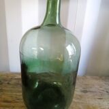 Dame jeanne bonbonne bouteille reflets verts