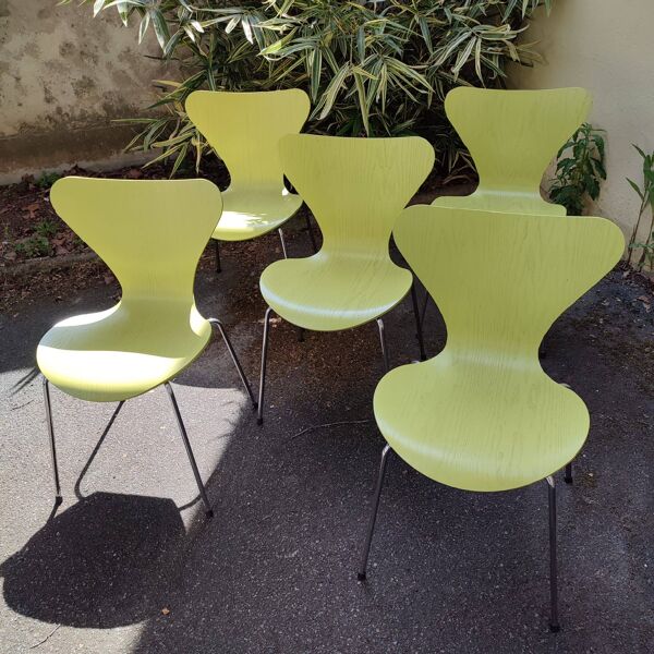 Lot de  Chaises série 7 Arne Jacobsen pour Fritz Hansen