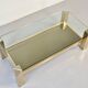 23kt Gold Plated Midcentury Coffee Table By Belgo Chrome. Vintage / Modern