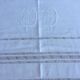 Antique linen linen linen large monogram AA and hand embroidered day lines