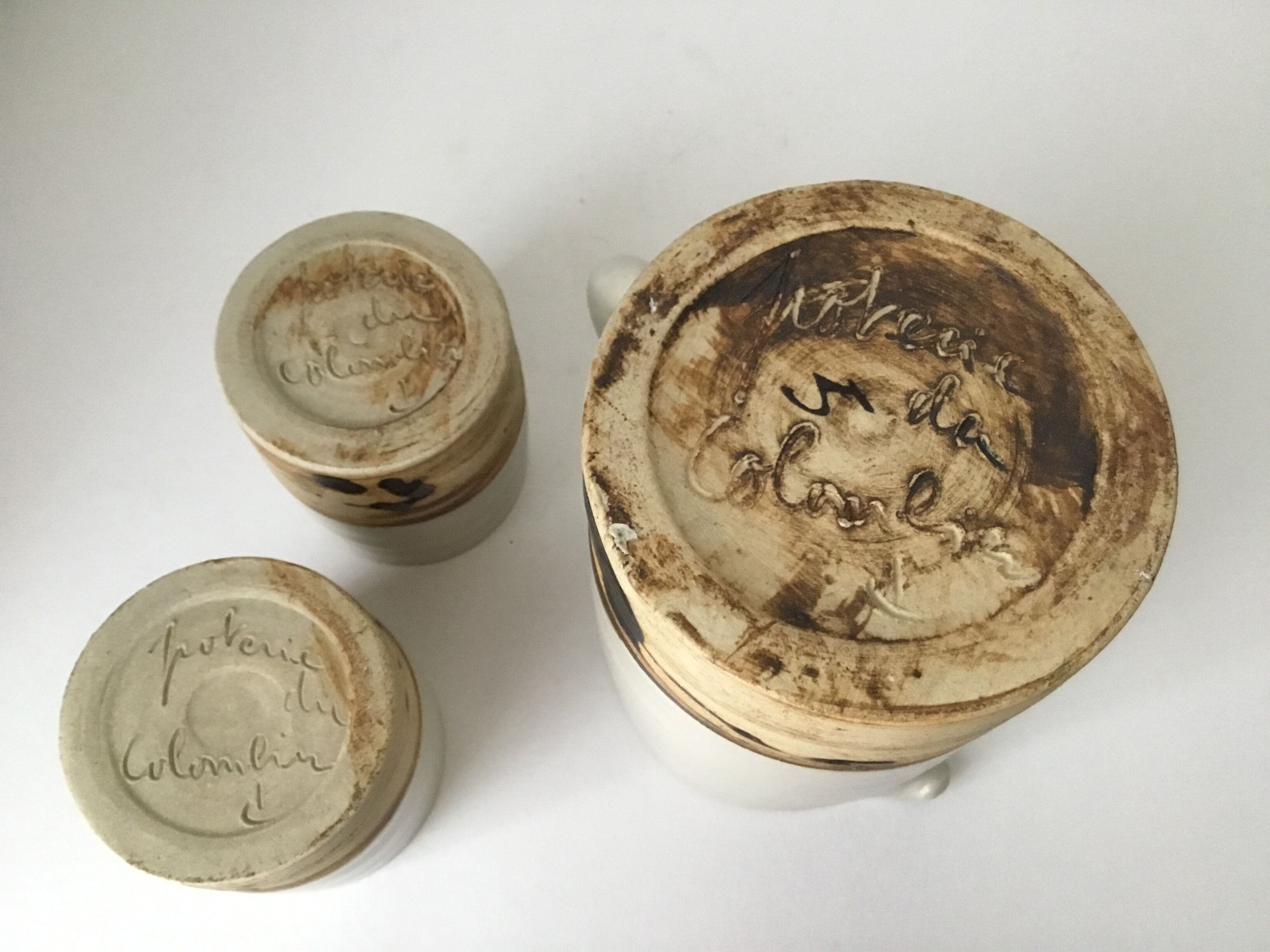 Pitcher and pots Pottery du Colombier