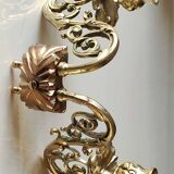 Applique murale/piano à 2 feux lumière style Louis XVI en bronze doré