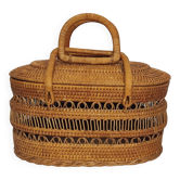 Panière en rotin