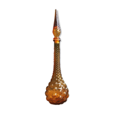Carafe italienne en verre empoli jaune