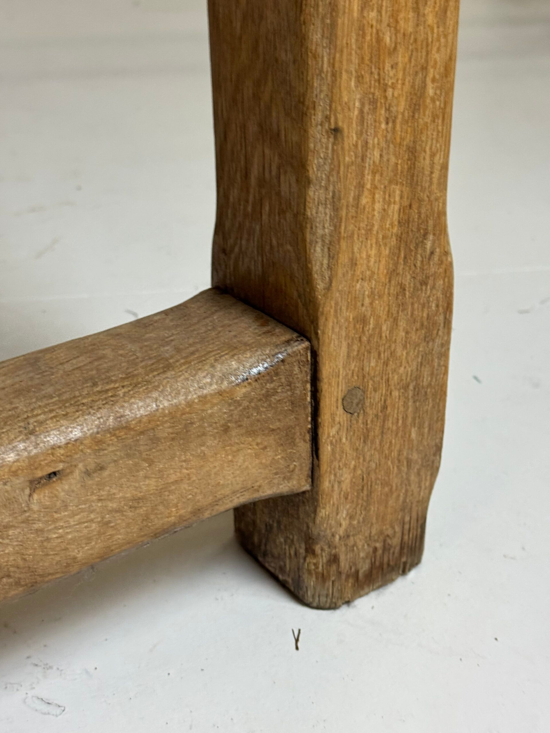 Table de monastère française en chêne du 19ème siècle