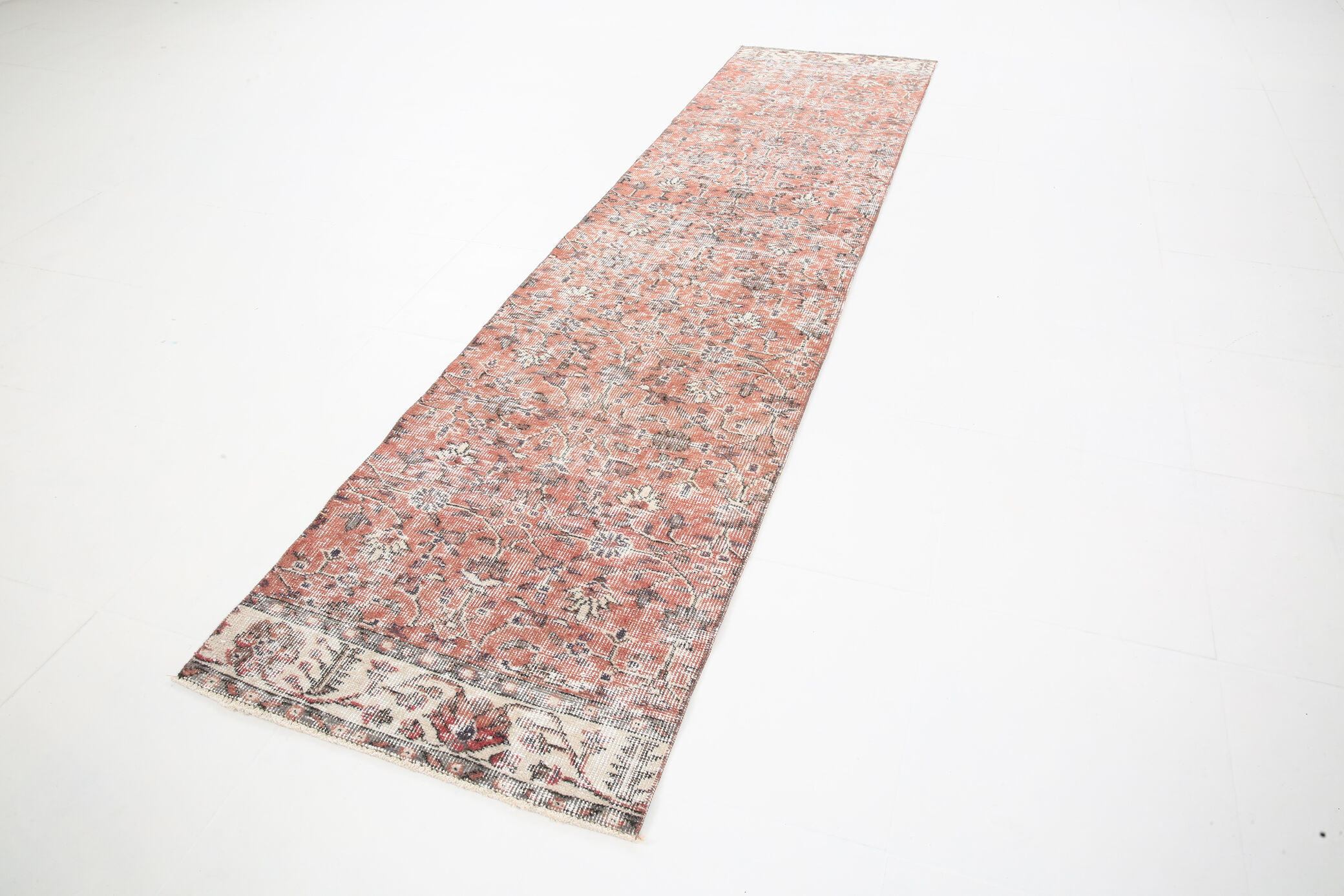 Tapis turc rouge pâle 2x9, 71x288Cm