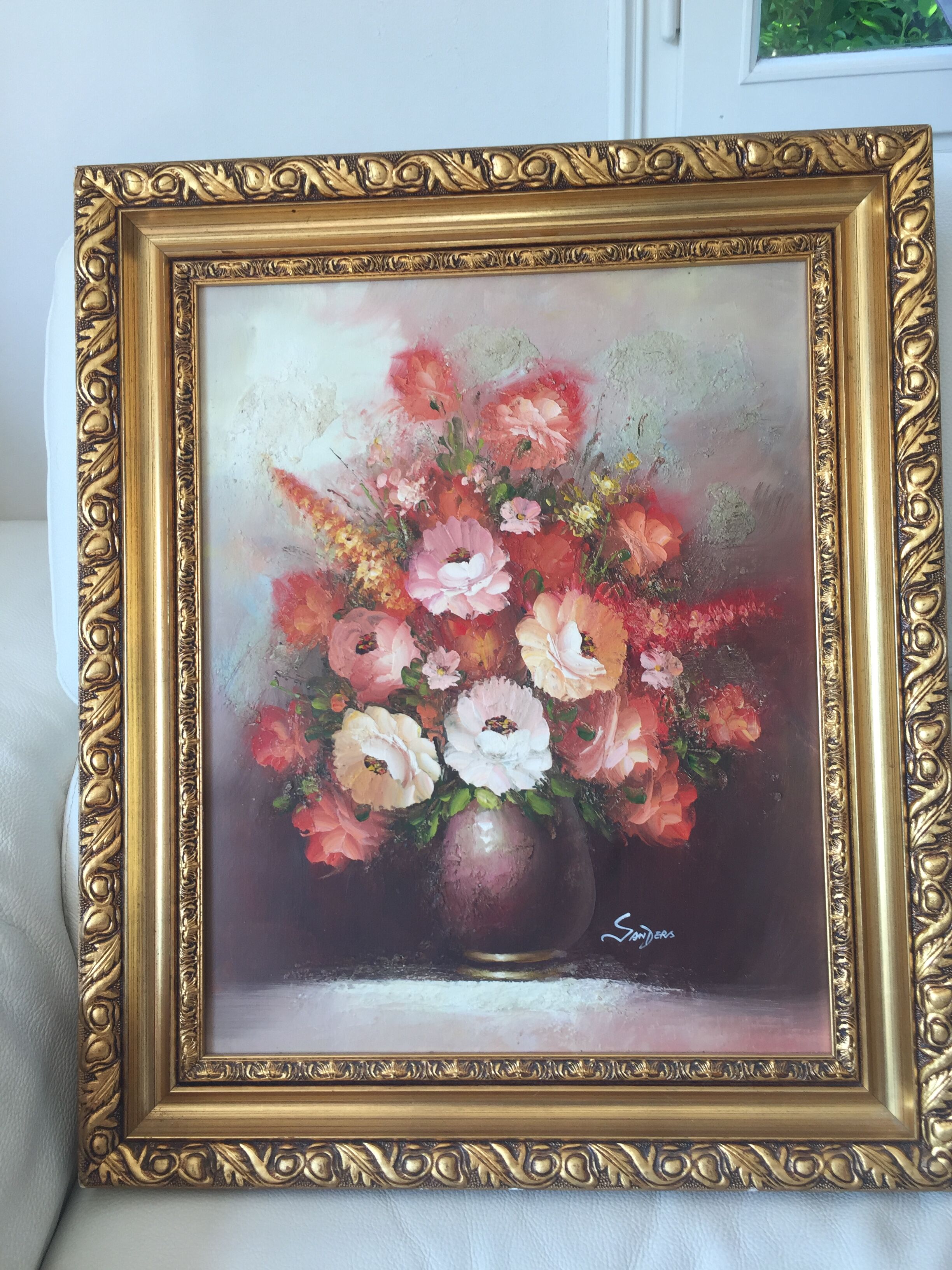 Framed oil on canvas by Edmond Sanders (1898-1961)