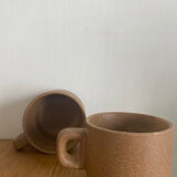 Duo de tasses à café en grès