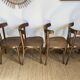 4 bentwood bistro chairs – slatted back – Baumann style
