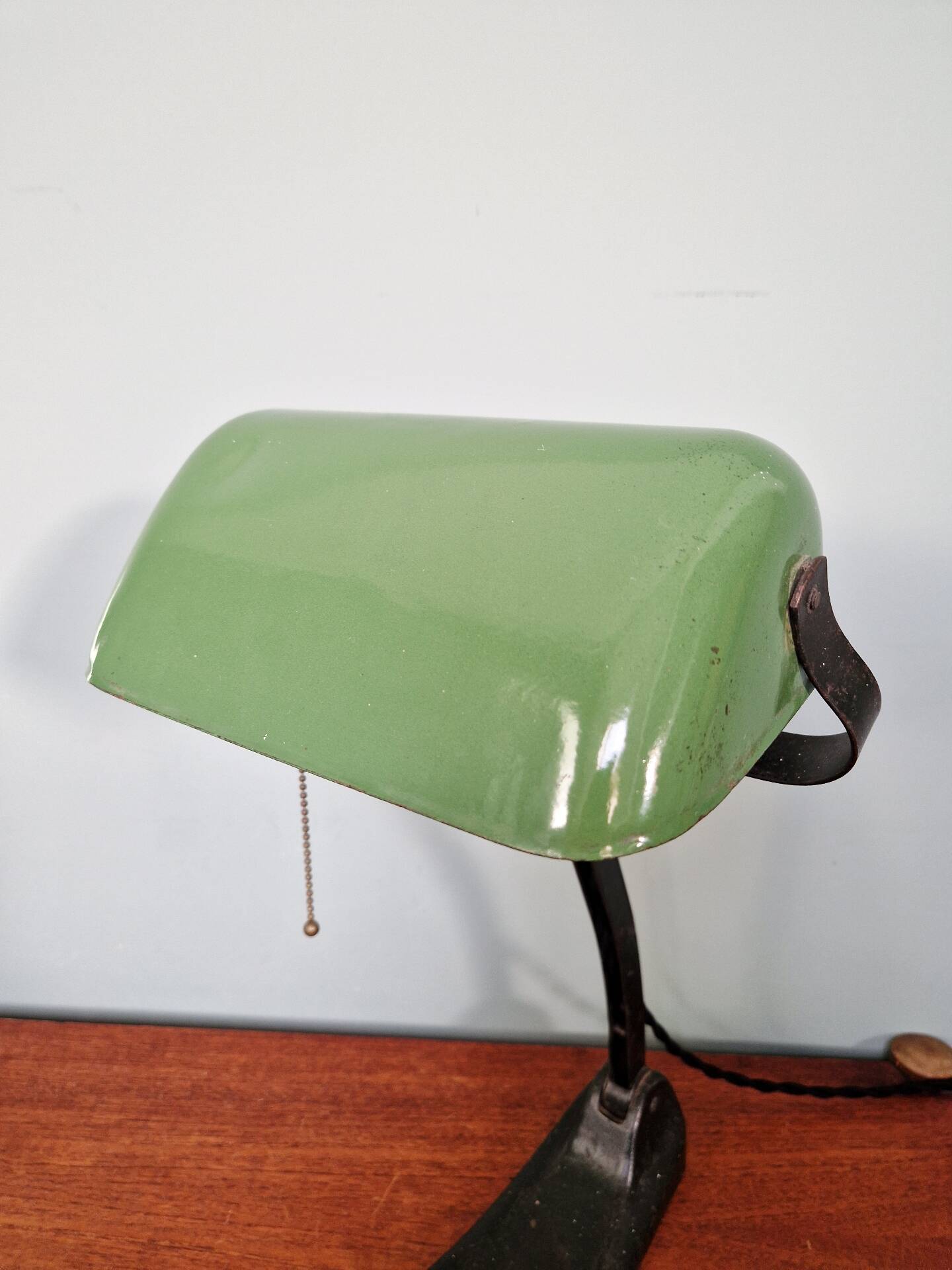 Bauhaus style banker’s lamp, Schaco (Germany), 1920-30