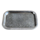 Small engraved silver metal tray L22