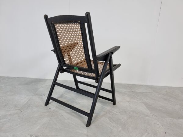 Chaise pliable italienne du milieu du siècle, années 1960